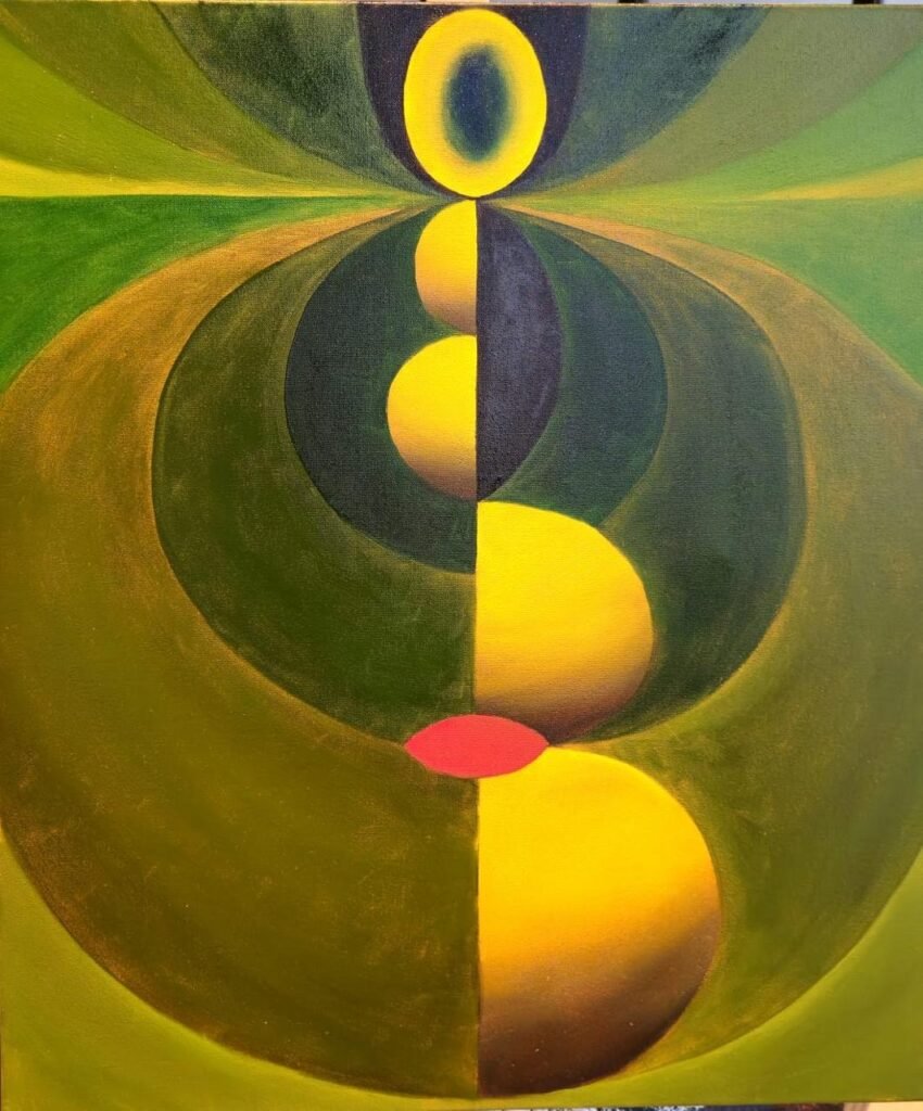 farzinallana painting Ethereal Orbit