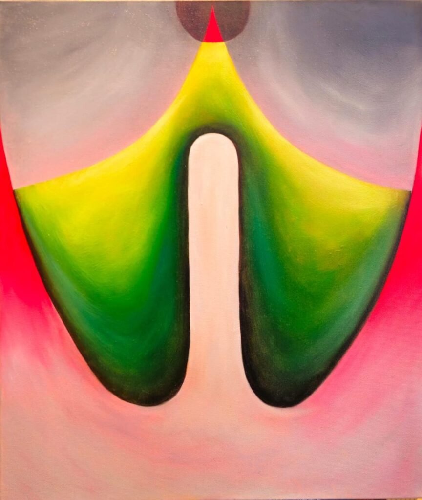 farzinallana painting Radiant Bloom