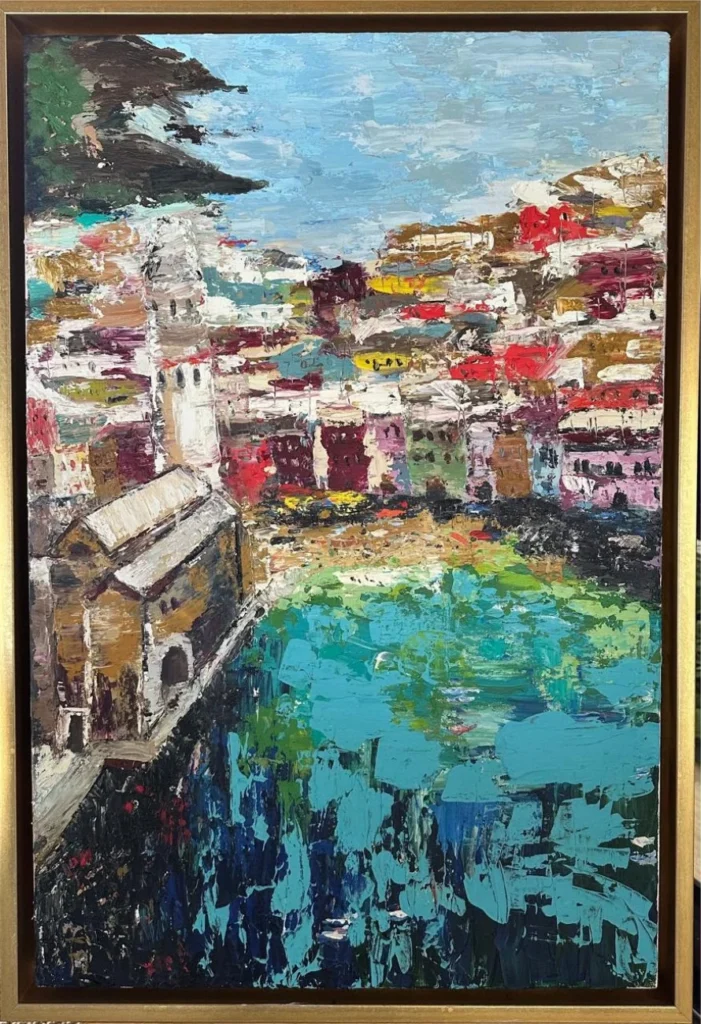 City of Reflections by farziallana on Acrylic on canvas