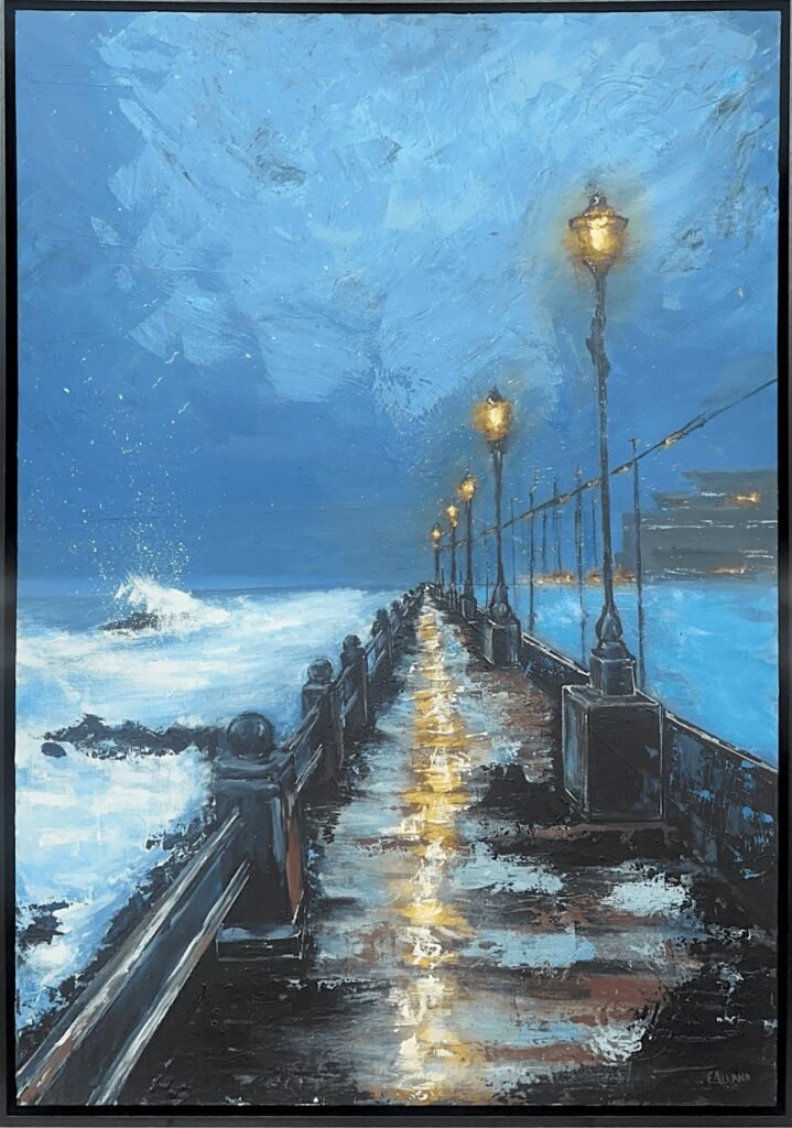 Promenade Walk by farziallana on Acrylic on canvas