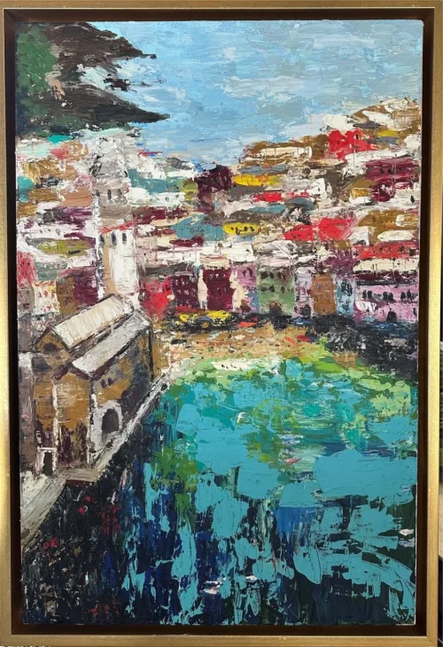 City of Reflections by farziallana on Acrylic on canvas